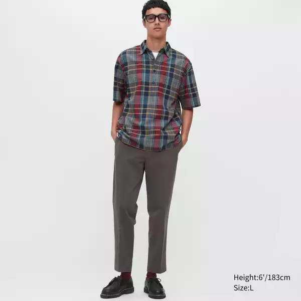 Quần Smart Pants vải cotton dài đến mắt cá chân co giãn 2 chiều