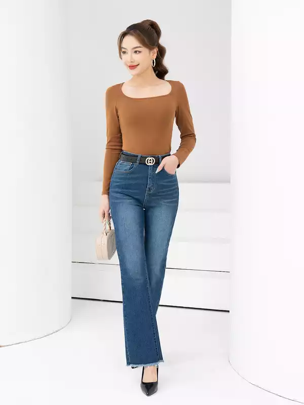  Quần jeans ống vảy thời trang 