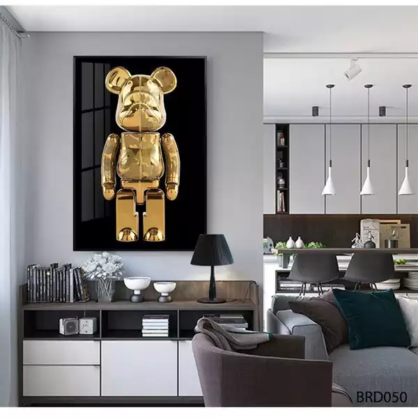 Bộ tranh tráng gương Bear brick 3