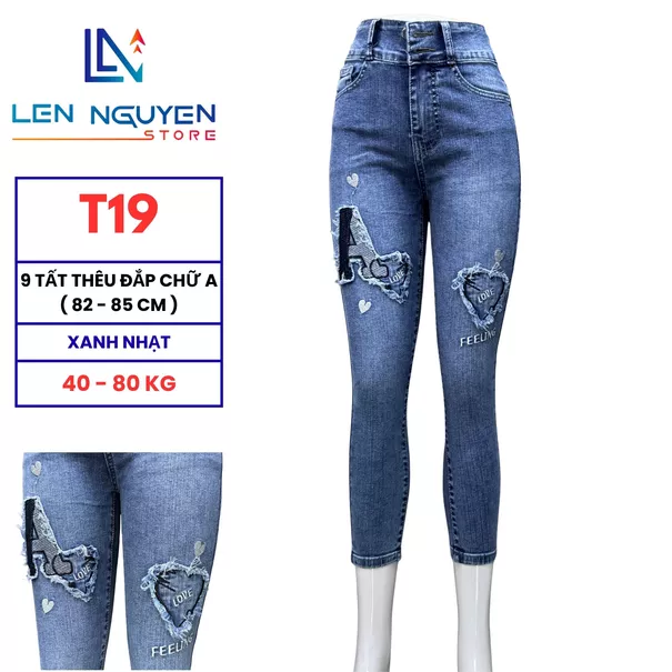 Product image - T19 Quần Jean 9 Tất