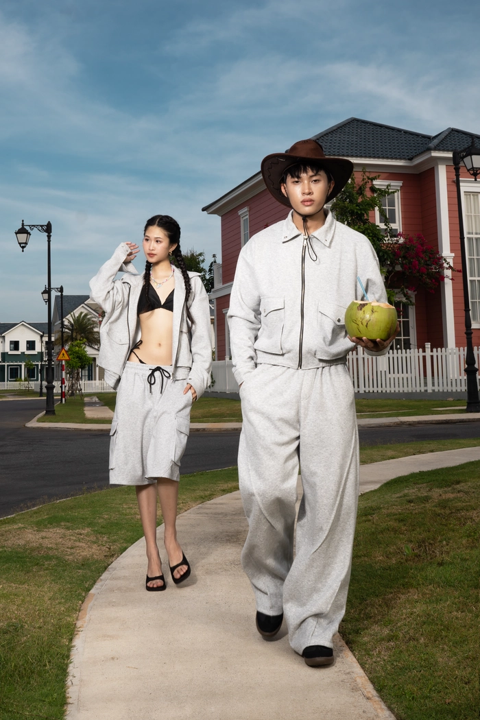 ( TẶNG ÁO BODY ) Set phối quần lửng FLEX + khoác VARM form boxy unisex nam nữ vô tư