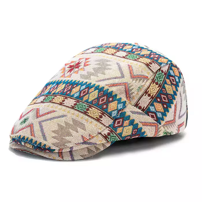 Mũ beret hoạ tiết thổ cẩm HZ2528