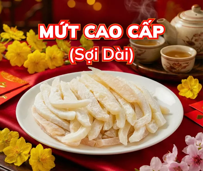 Product image - Mứt Dừa Sáp Cao Cấp - Sợi Dài