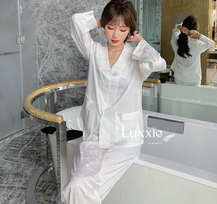 N93 Pijama lụa gấm hoàng mã_4