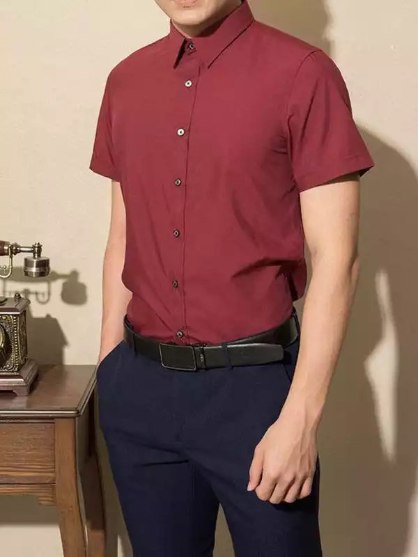 Sơ mi tay ngắn Đỏ