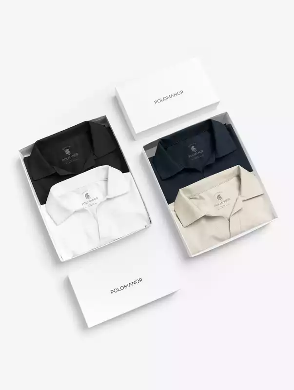 Áo Polo Nam Basic Vee vải CVC phom Regular Fit