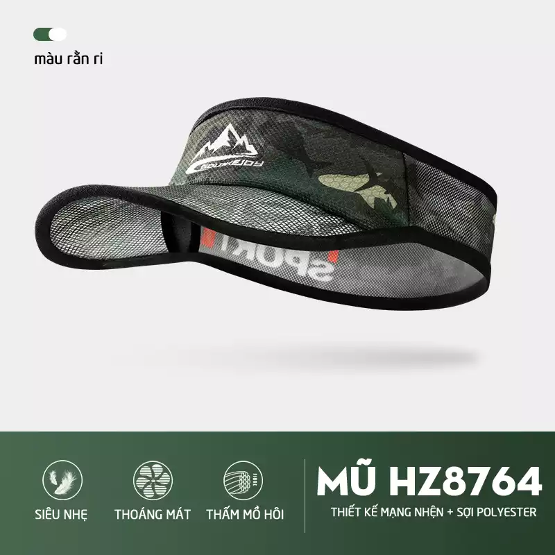 Mũ chạy bộ, thể thao nửa đầu HZ8764_10