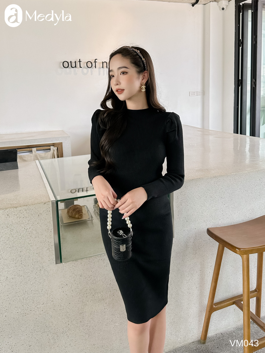 MS026 Váy len tăm 2 dây body | Phu Linh - Fashion & More