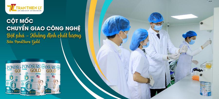 Cột Mốc Chuyển Giao Công Nghệ Đột Phá - Khẳng Định Chất Lượng Sữa PondSure Gold