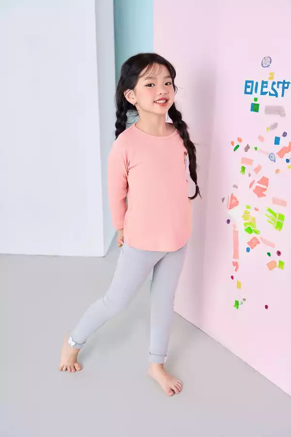 Quần legging gập gấu cuốn bèo chỉ nổi màu