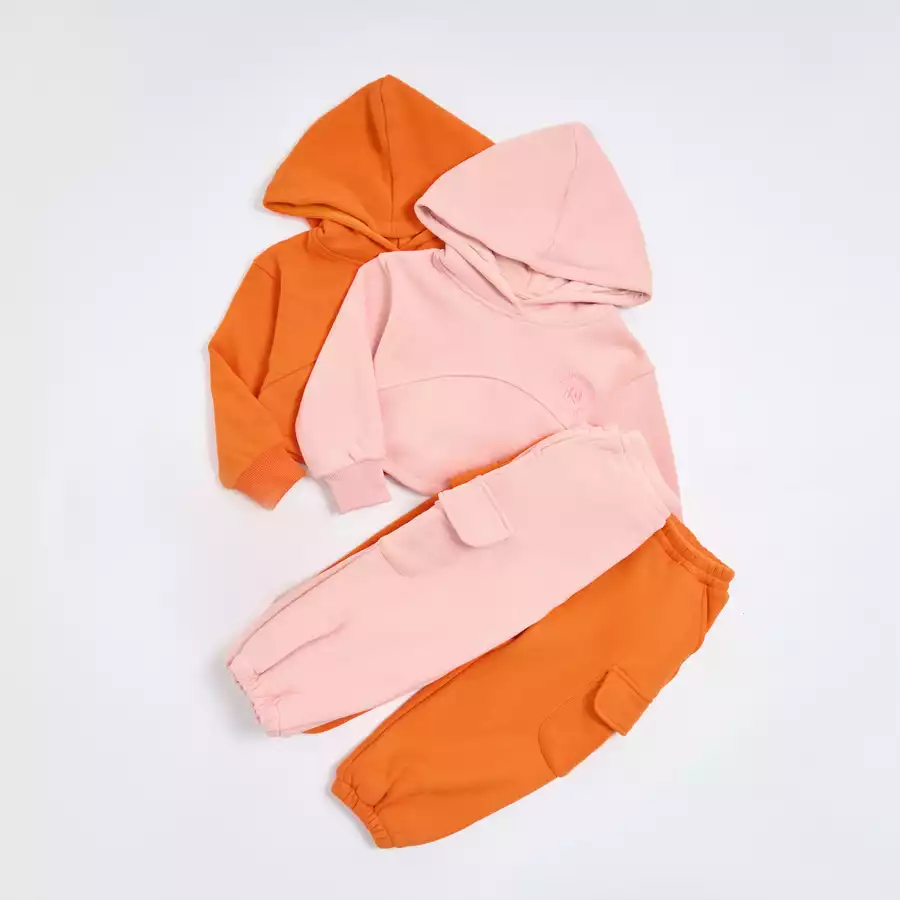 Bộ nỉ áo hoodie croptop quần boom