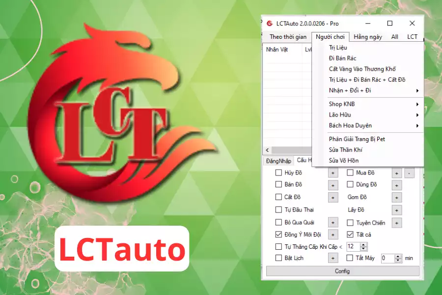 LCTauto - Auto Tốt Nhất Cho Các Sever Game TLBB Private