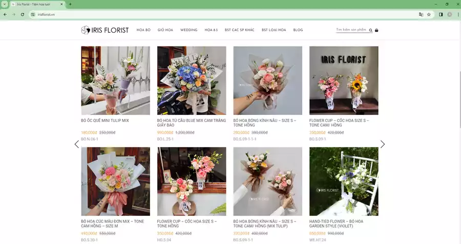 Hướng dẫn đặt hoa tại Website: Irisflorist.vn