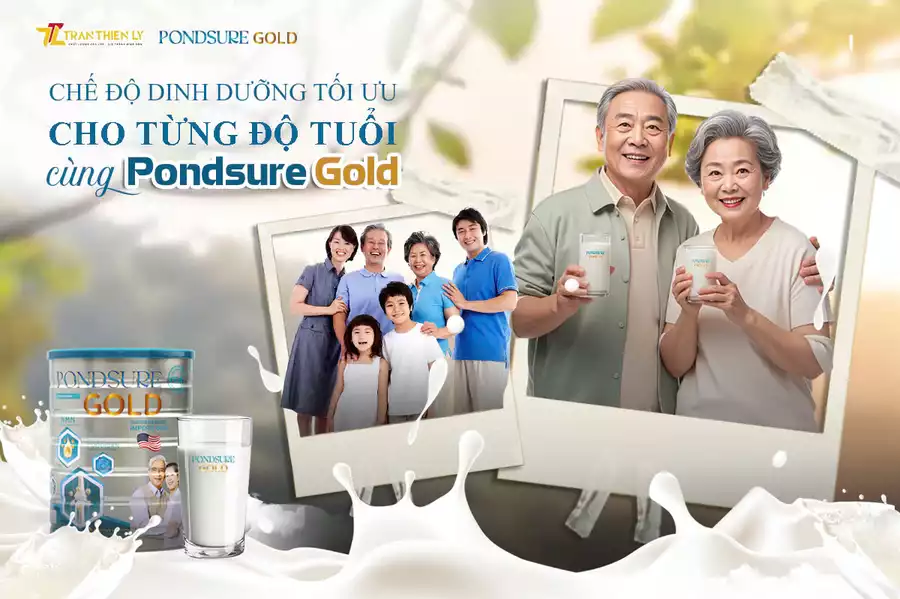 Chế độ dinh dưỡng tối ưu cho từng độ tuổi cùng Pondsure Gold