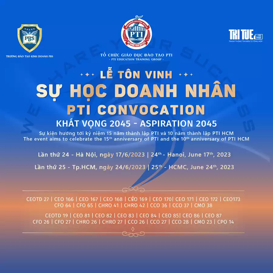 Lễ tôn vinh sự học doanh nhân: Khát vọng 2045