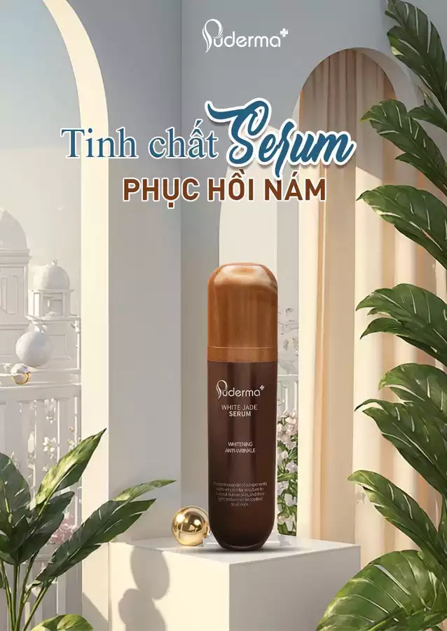 Dưỡng trắng toàn phần, đánh bay sạm nám với Serum dưỡng nám White Jade Puderma