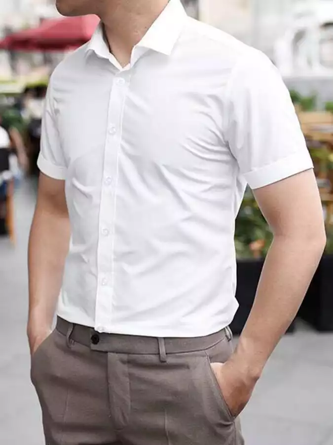  Sơ mi tay ngắn Trắng 