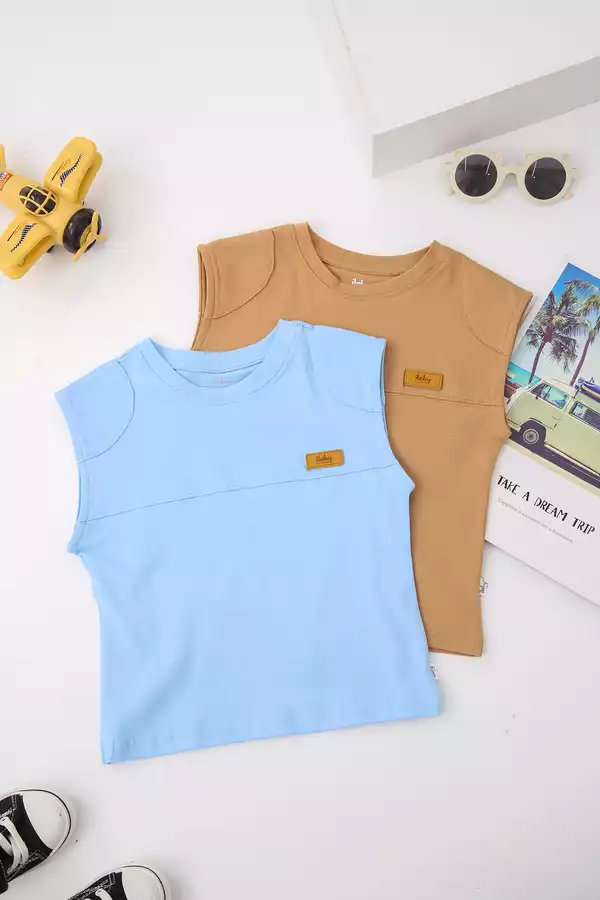 Áo thun sát nách giả độn vai