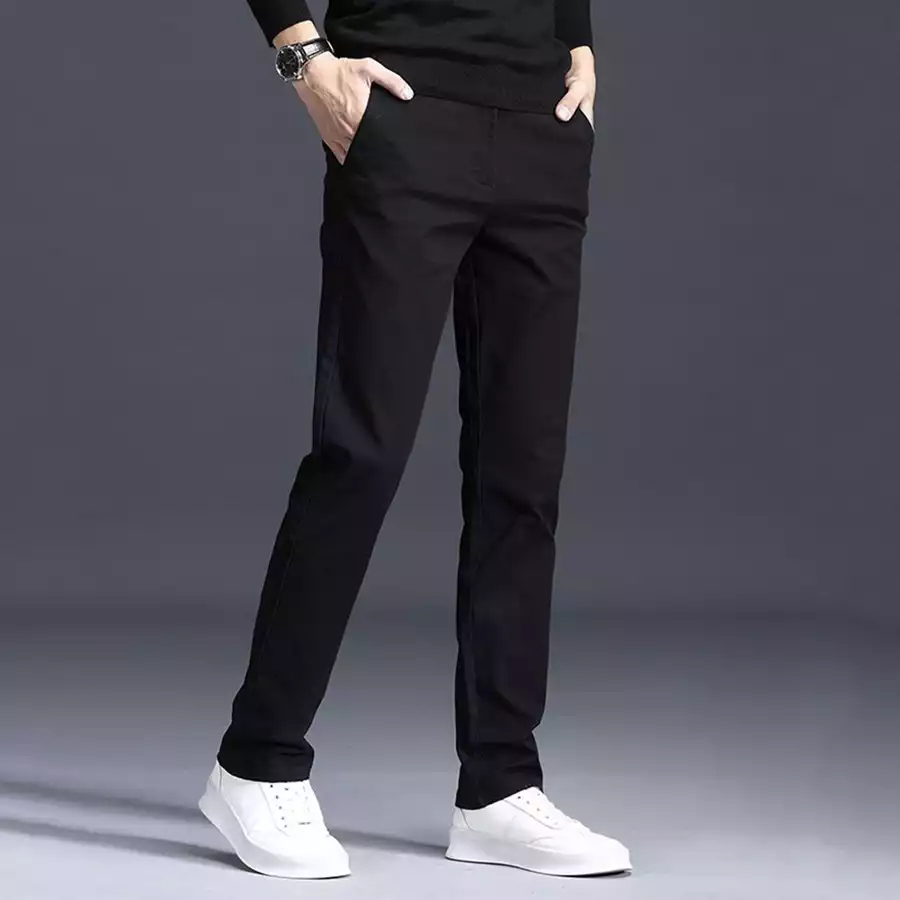 Quần kaki nam Đen 