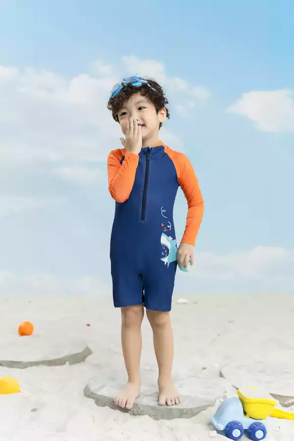 Set bơi liền cá mập phối đuôi cá