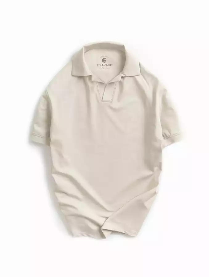 Áo Polo Nam Basic Vee vải CVC phom Regular Fit 