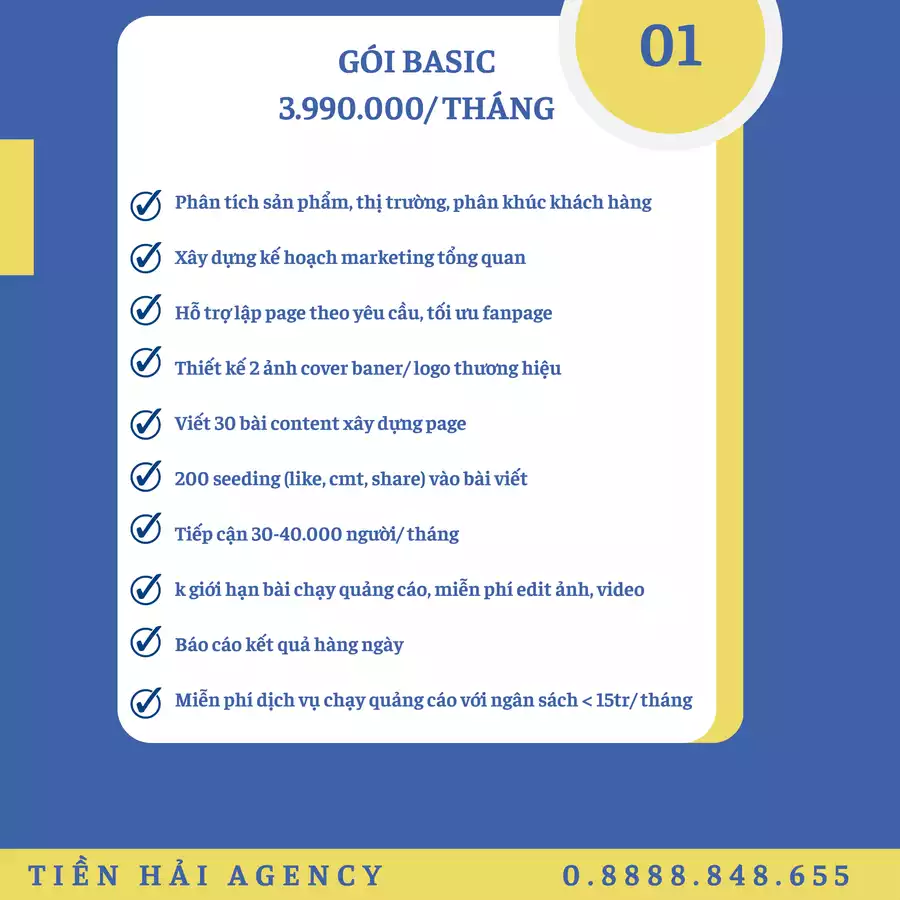 GÓI BASIC  - QUẢN LÝ PAGE - 3.990.000_ THÁNG