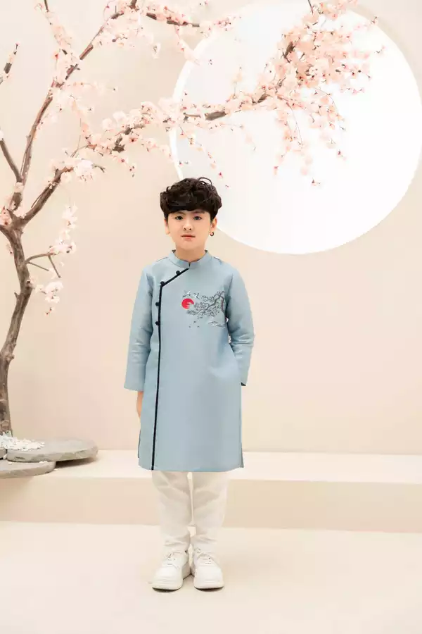 Áo dài thêu Bách Nguyệt