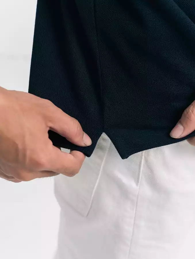 Áo Polo Nam Naga vải Uni phom Regular Fit 