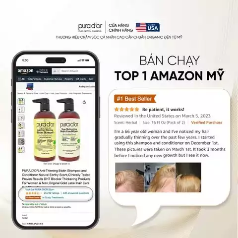 Vì Sao Dầu Gội Pura D’or Bán Chạy Top 1 Amazon?