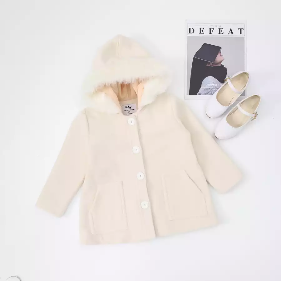 Áo khoác dạ cổ lông