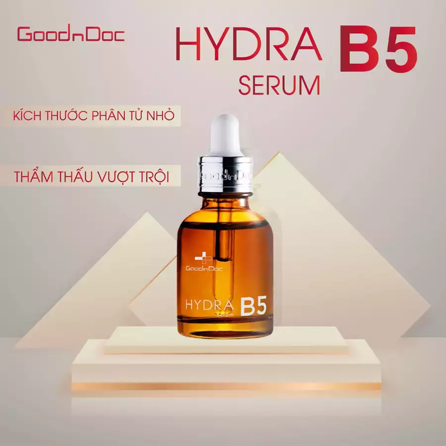 Serum dưỡng ẩm phục hồi làm trắng sáng da, chống lão hóa Goodndoc Hydra B5 30ml