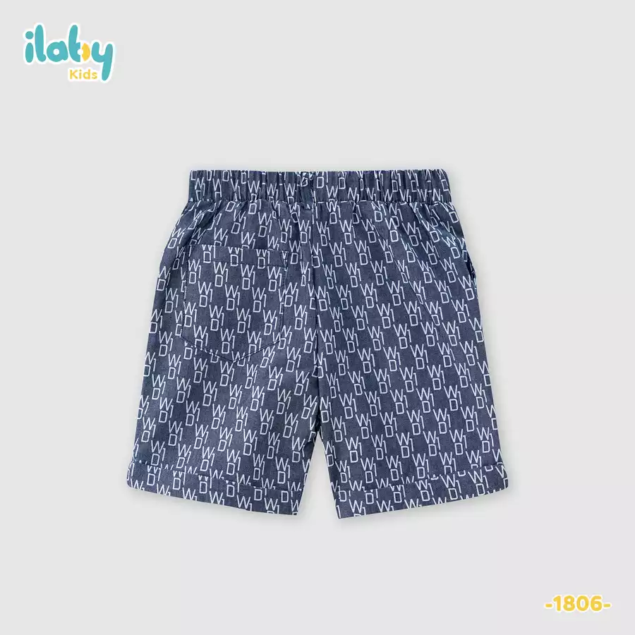 Quần short  in họa tiết chữ