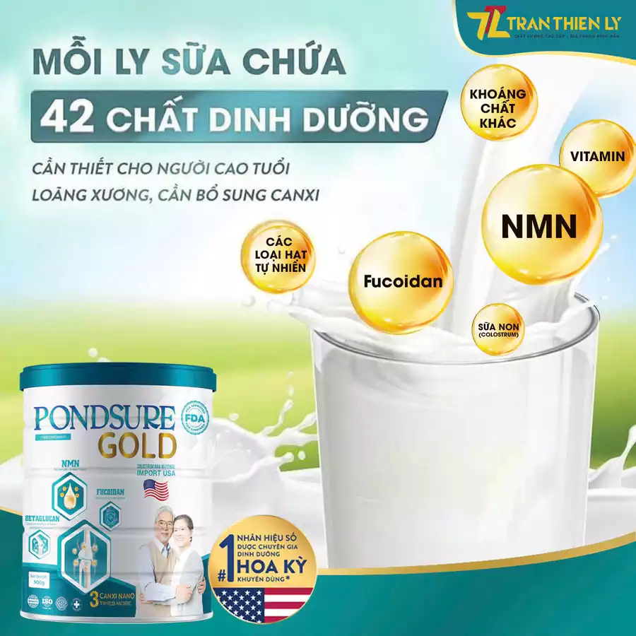 Pondsure gold bữa ăn dinh dưỡng của người già không thể thiếu