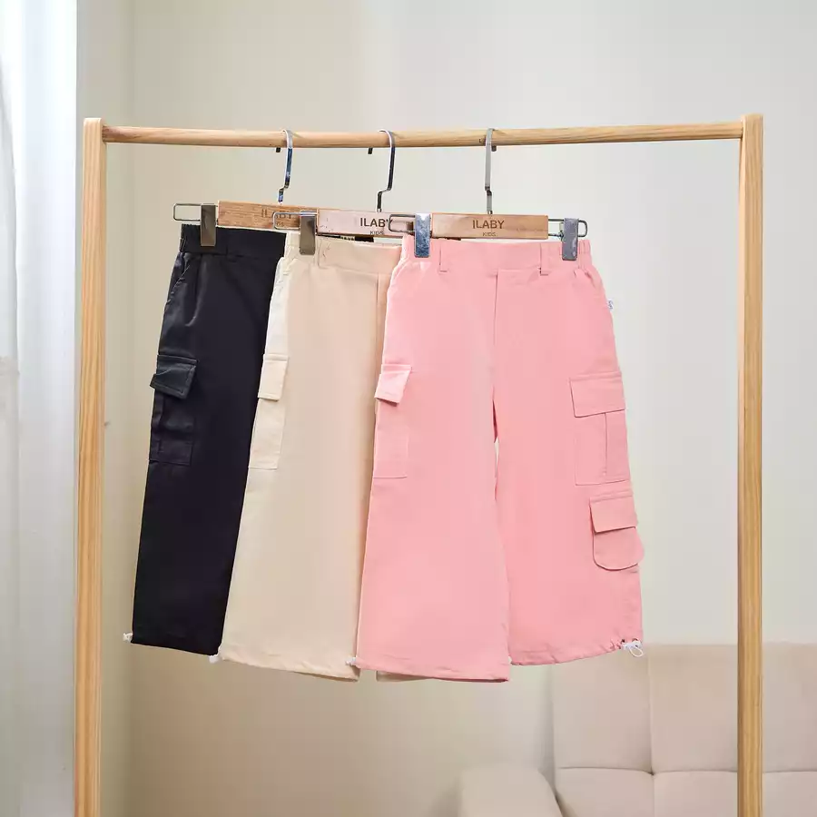 Quần bomber bé gái túi hộp