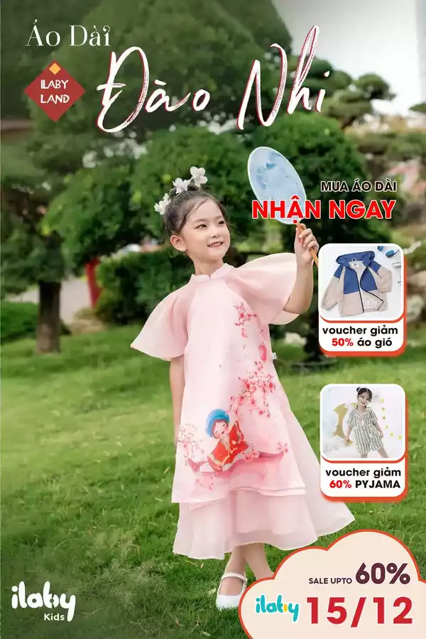 Áo dài in Hoa Đào