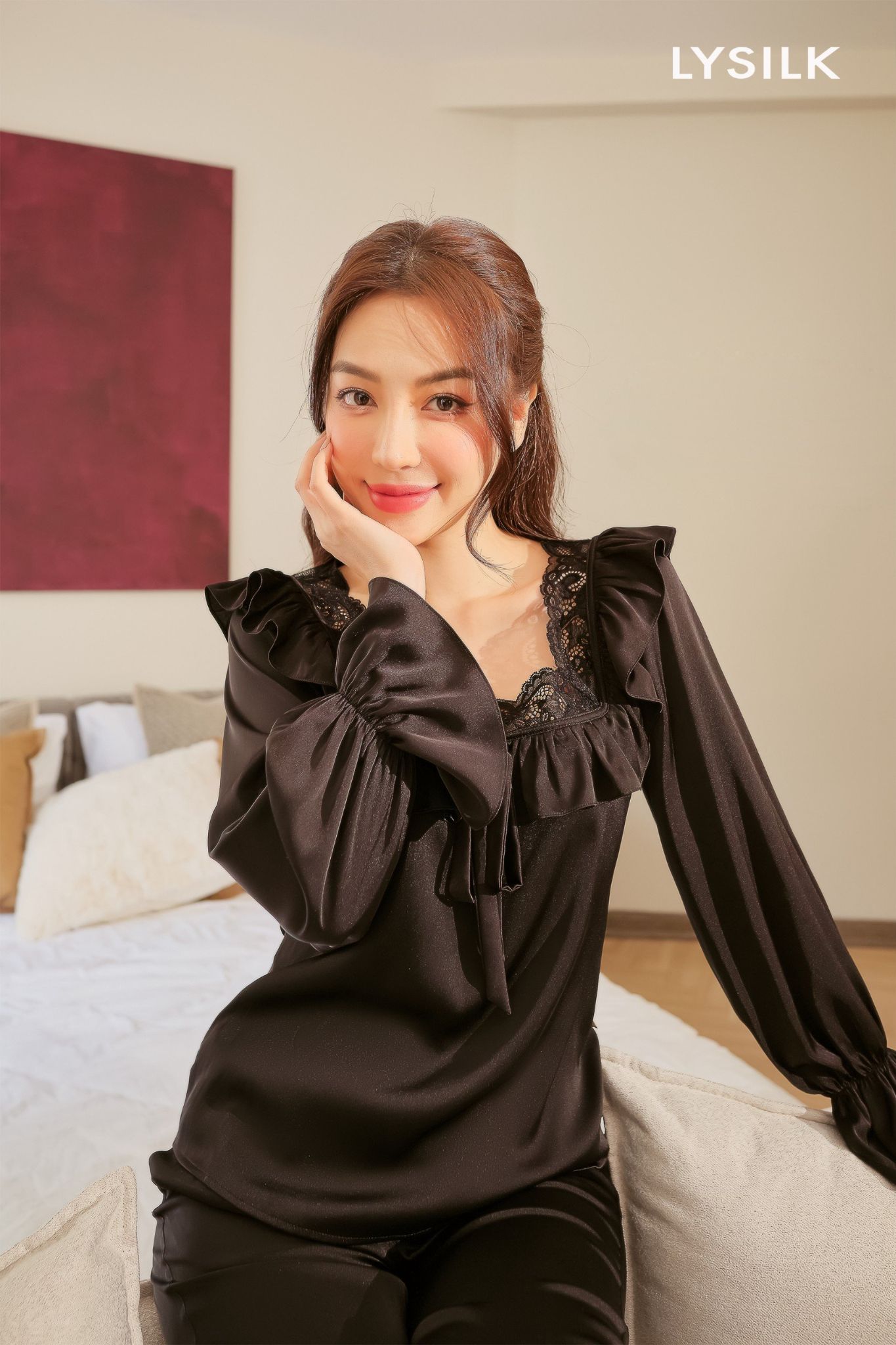 Bộ ngủ áo dài tay, quần dài BN405