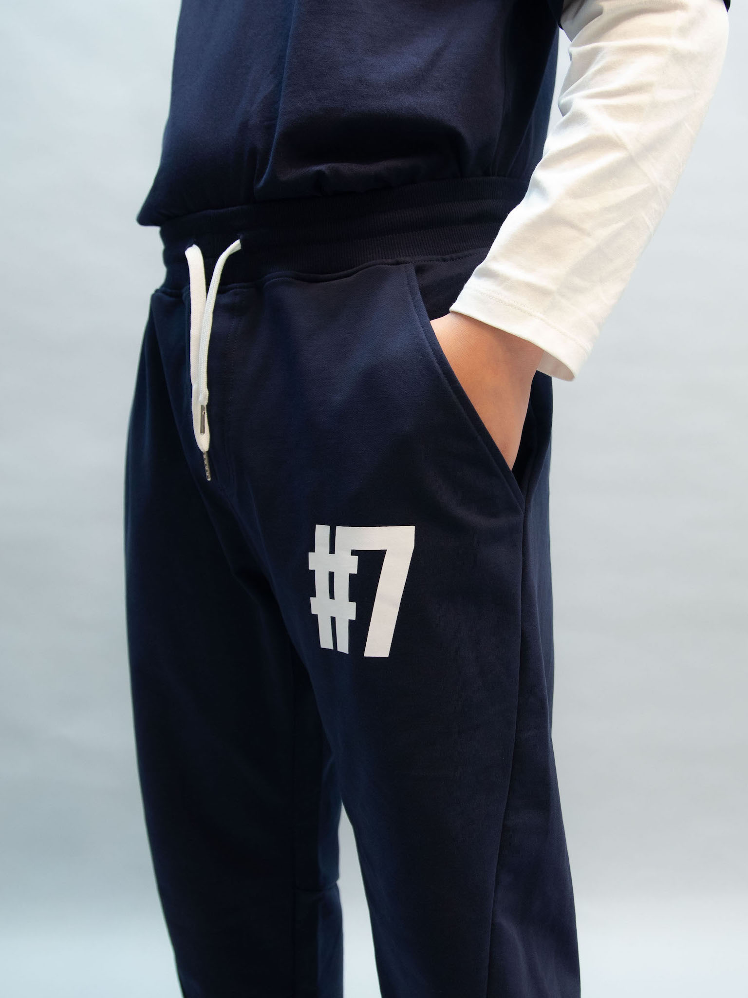 Quần nỉ da cá màu navy in #7_thumbnail_2