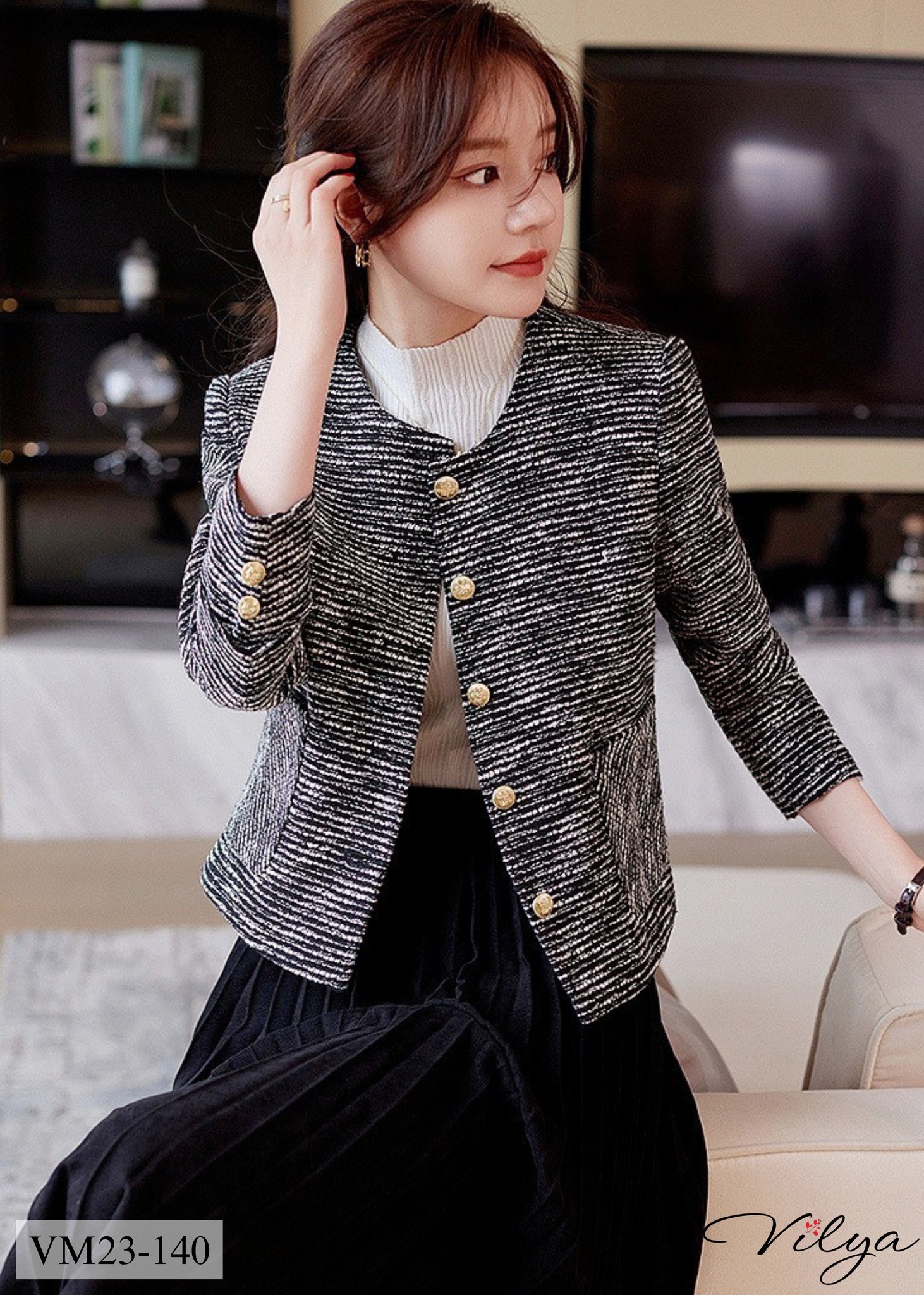 Áo vest cổ tròn cao cấp VM23-140_thumbnail_1