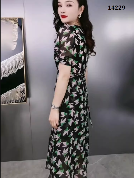 14229-Đầm xòe tà cách điệu bướm trắng xanh (voan,lót)_thumbnail_2