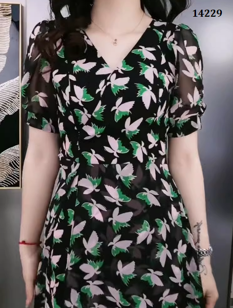 14229-Đầm xòe tà cách điệu bướm trắng xanh (voan,lót)_thumbnail_3