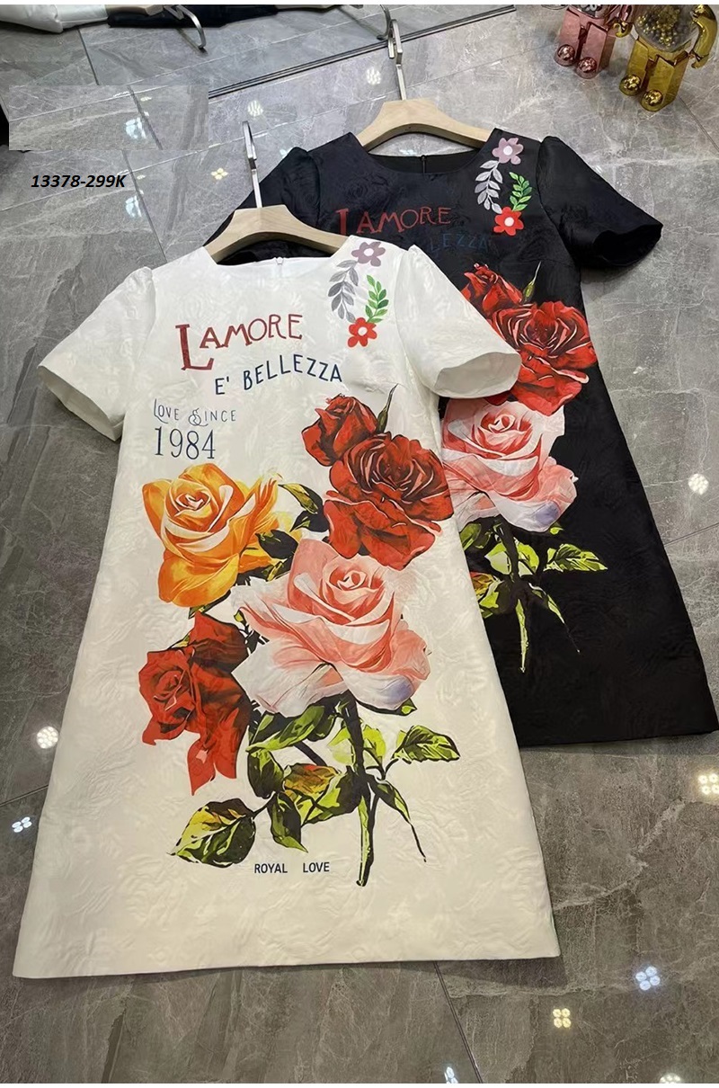 13778-Đầm suông tay ngắn in hoa 3D (Gấm in 3D)FREESHIP_thumbnail_4