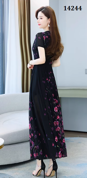 14244-Đầm dài in hoa hồng nhí (voan, lót)_thumbnail_4