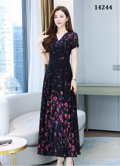14244-Đầm dài in hoa hồng nhí (voan, lót)_thumbnail_3