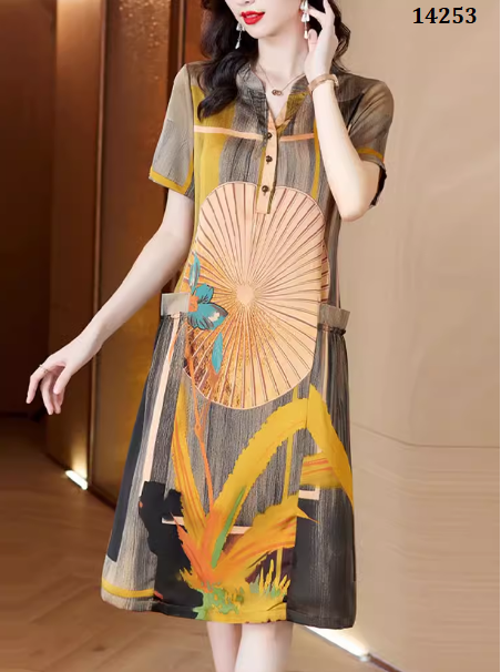 14253-Đầm suông in hình 3D ( lụa ) _thumbnail_0