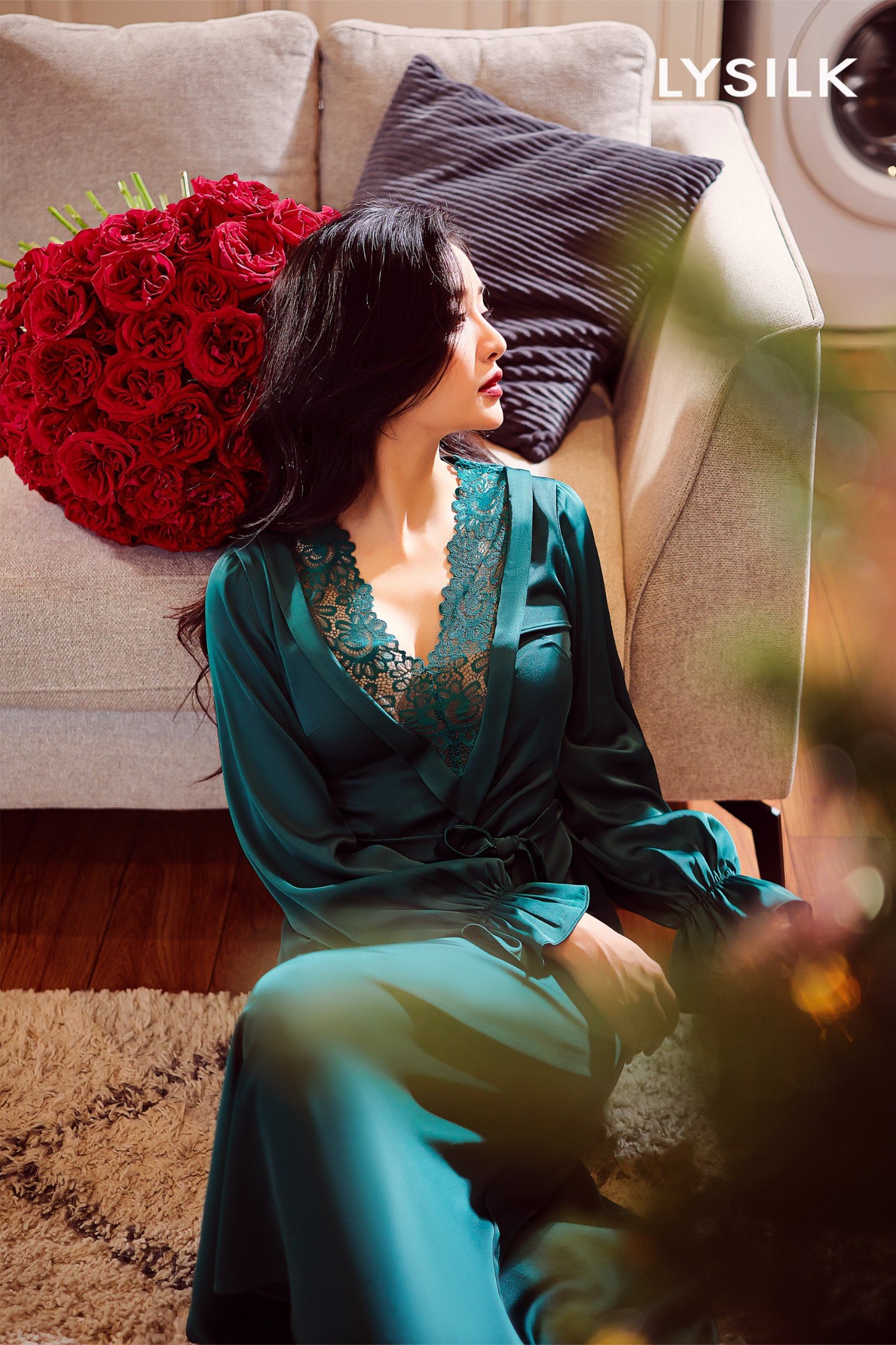 Váy ngủ lụa V30