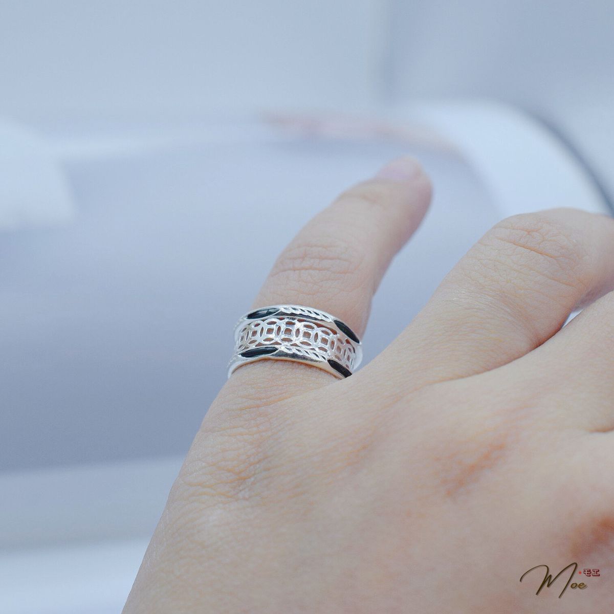 N149 - Nhẫn kim tiền lông voi may mắn