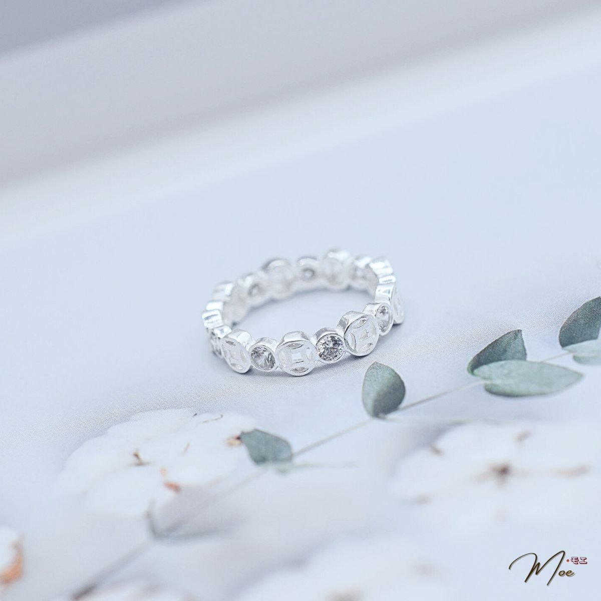 N150 - Nhẫn kim tiền pha lê may mắn