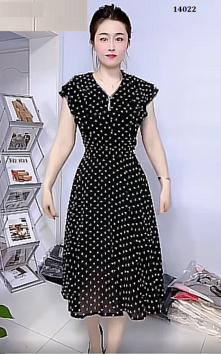 14022-Set đầm mặc  hai kiểu tay tiên cách điệu (voan, lót thun)FREESHIP_thumbnail_0