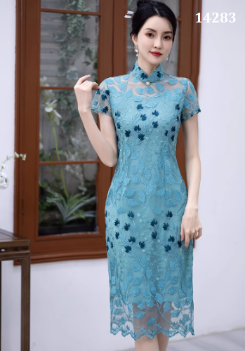 14283-Đầm sườn xám ren xanh mint ( ren. lót)_thumbnail_0