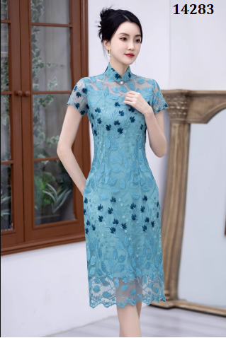 14283-Đầm sườn xám ren xanh mint ( ren. lót)_thumbnail_2